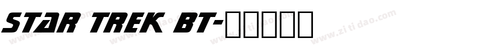 Star Trek BT字体转换